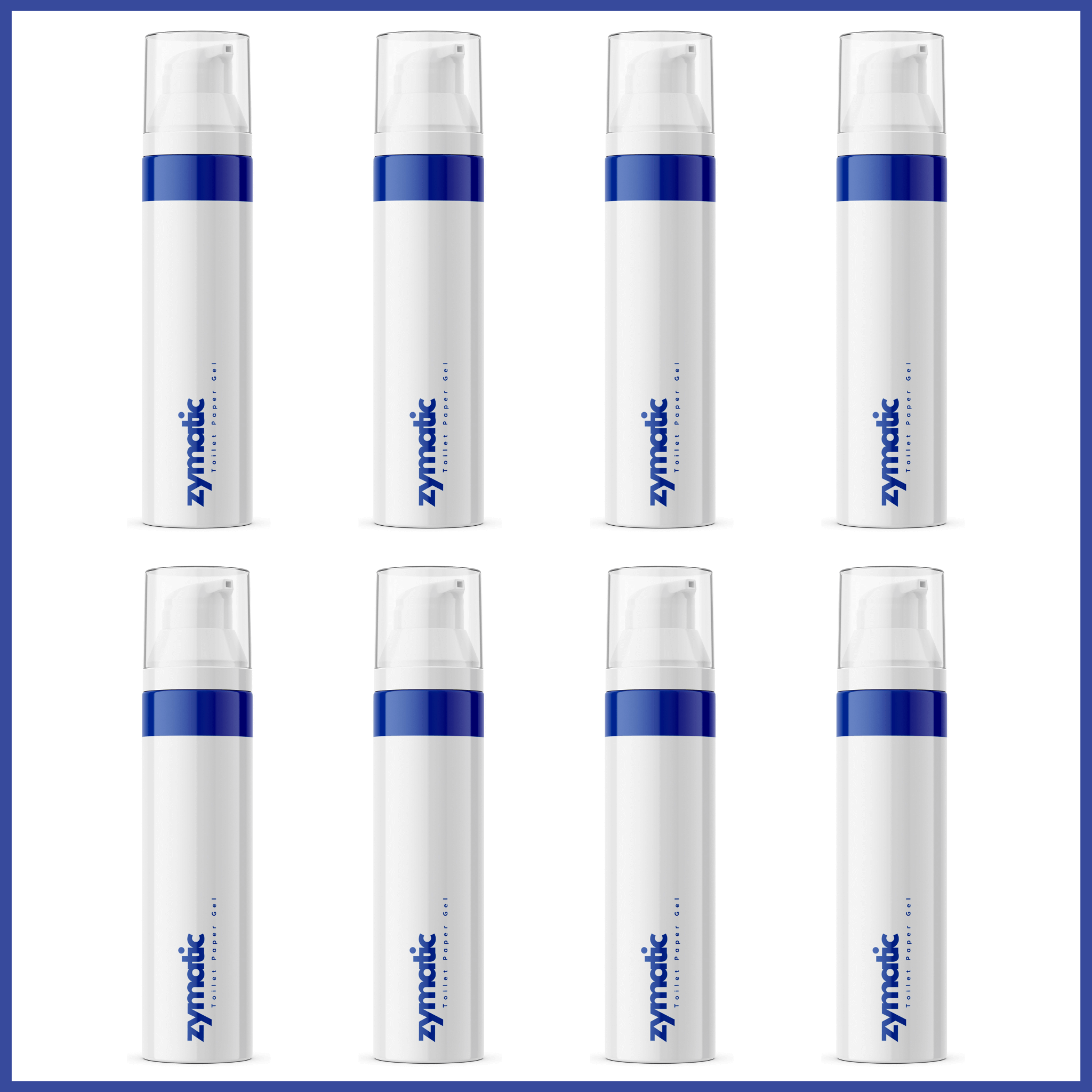 8Pack Toilet Paper Gel by Zymatic Wet Wipe Alternative Australia